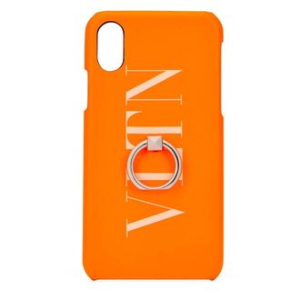 Valentino Garavani Phone Accessories, male, Orange, Size: ONE SIZE VLogo iPhone X Case