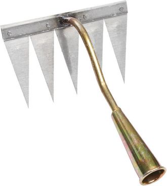 OEM Excavadora De Acero Endurecido, Herramienta Port&aacute;til Para Deshierbar, Herramienta De Jardiner&iacute;a, Rastrillo Para Deshierbar, Hoja De Cobre De 5 Dientes