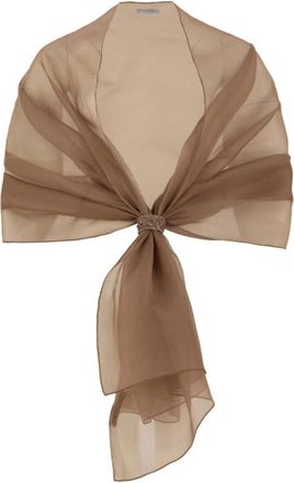 D.exterior 6Moch Scarf - Dames - Sjaals - Bruin - ONE Size - Accessoires
