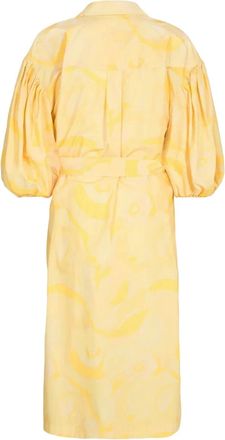 Remain Abito con maniche a palloncino - Giallo