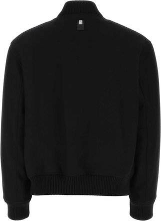Alyx Mens Wool Blend Bomber Jacket Black Nylon