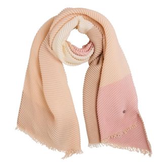 Marc Cain Accessoires, Dames, Veelkleurig, ONE Size, Vloeiende sjaal met geplooide structuur