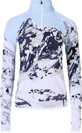 Perfect Moment Landscape-jacquard base layer - women - Elastane/Nylon - S - White