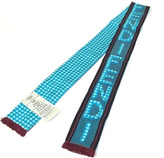 Fendi Pre-owned Fabric scarves - Dames - Vintage Accessoires - Blauw - ONE Size - Vintage