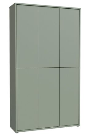 Xora Schuhschrank, Salbeigrün, Holzwerkstoff, 16 Fächer, 109.2x191.9x34.9 cm, Typenauswahl, stehend, Kleinmöbel
