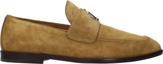 Jimmy Choo London Brown Leather Slip-On Mens Loafers