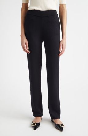St. John Legacy Isabel Knit Pants in Black at Nordstrom, Size X-Large