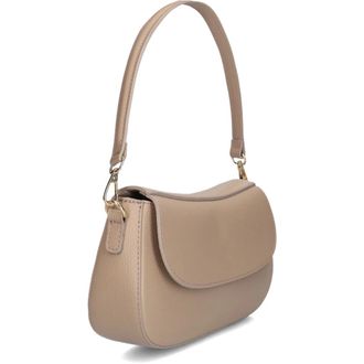 Notre-V Stijlvolle Taupe Schoudertas Diara - Dames - Tassen - Beige - Maat: ONE Size Wol