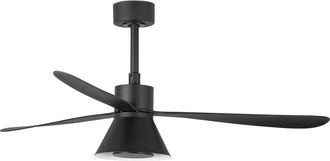 Faro Barcelona Amelia L Ventilador Negro/negras Wall Control Cct