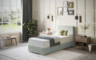 Inosign Boxbett »Thor mit Bettkasten, inkl. Matratze, Topseller« Topper und Zierkissen, in verschiedenen Härtegraden verfügbar