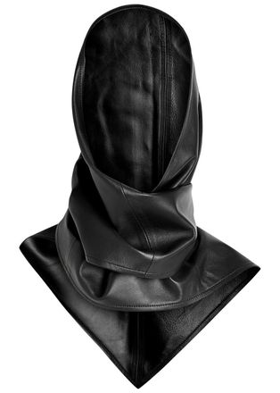 Nour Hammour Leather Head Scarf - Black - One Size