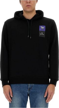 Paul Smith Heren, Sweatshirts & Hoodies, Zwart, Maat: S