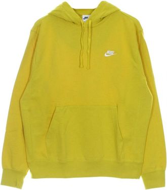 Nike Lichtgewicht Sportswear Club Hoodie - Heren - Sportshirts - Geel - XS - Katoen - Fitness
