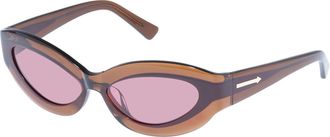 Karen Walker Hana KAS2449772 Womens Sunglasses Brown Size 56
