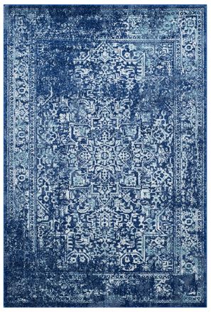 Safavieh Alfombra azul marino/marfil 155 x 229 cm