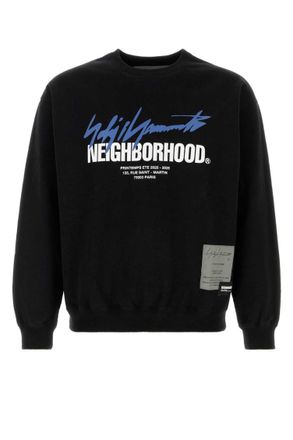 Yohji Yamamoto Black Crew Neck Sweatshirt