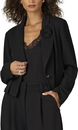 Wit & Wisdom Wit & Wisdom Crop Single Button Blazer