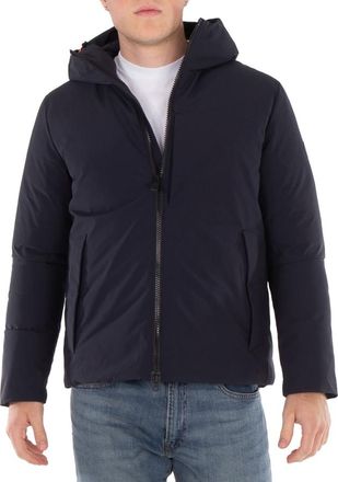 Save The Duck Obione Hooded Jacket in Blue, Size X-Large