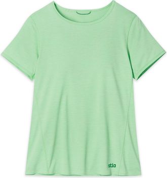 Stio | Womens Lucent Tee Shirt Short Sleeve, Size Extra Small in Picnic Heather