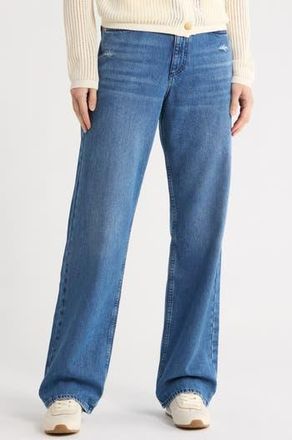 Rag & Bone Shannon High Waist Relaxed Straight Leg Jeans in Polk at Nordstrom Rack, Size 23