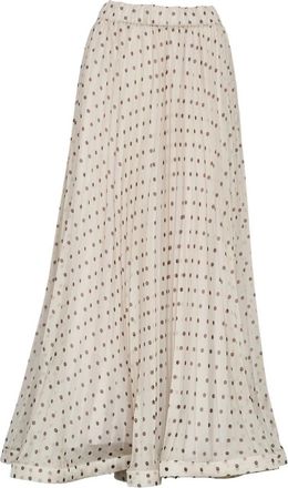 P.A.R.O.S.H. Maxi Skirts, female, White, Size: S Pleated Maxi Skirt