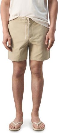 Mango Drawstring Shorts in Beige at Nordstrom, Size 34