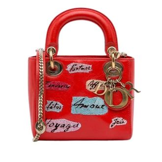 Dior Pre-owned Lady Dior - Dames - Vintage Handtas - Rood - ONE Size - Leer - Vintage