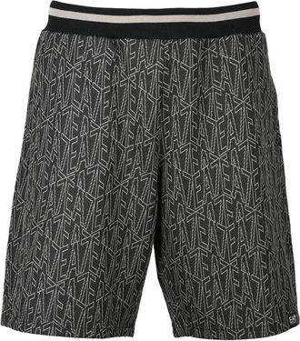 Emporio Armani Grey Polyester Cotton Polyamide Sweatshirt Shorts