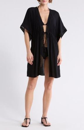 Boho Me Lace Inset Topper in Black at Nordstrom Rack, Size X-Small