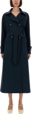 Max Mara Double-Breasted Coat Sem-Donna