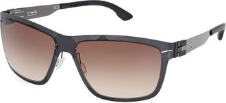 Ic! Berlin IC0058 FLX_S06 02W Mens Sunglasses Black Size 60