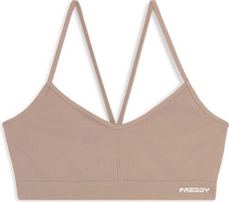 Freddy Top sportivo seamless con spalline incrociate
