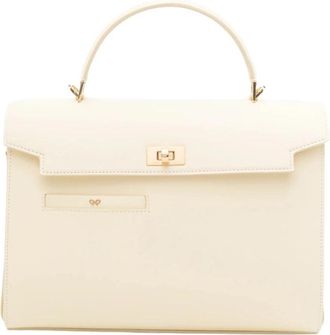 Anya Hindmarch Top Handle Foldover Bag - Dames - Handtassen - Beige - ONE Size - Tassen