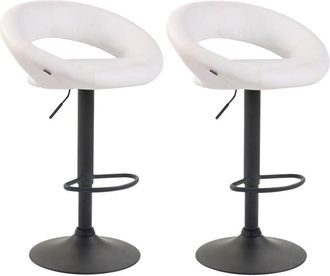 Clp Pack De 2 Taburetes De Barra Olinda En Polipiel Blanco Negro