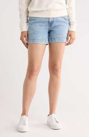 Faherty Organic Cotton & Linen Blend Denim Shorts in Summer Seas Wash at Nordstrom Rack, Size 27