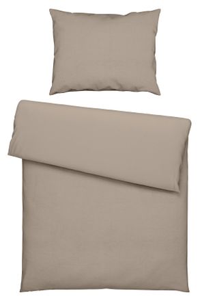 Novel Bettw&auml;sche, Sandfarben, Textil, Uni, 140x200 cm, b&uuml;gelfrei, pflegeleicht, angenehm w&auml;rmend, samtiger Griff, weiche und anschmiegsame Oberfl&auml;che, Heimt