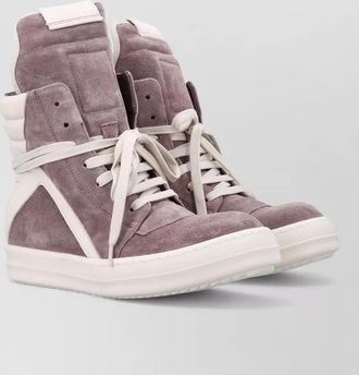 Rick Owens leather high-top sneakers