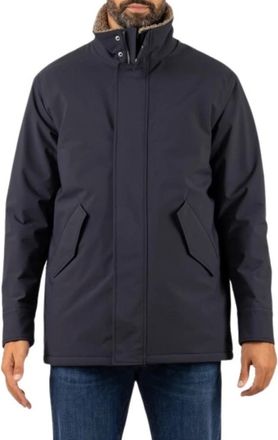 Herno Blouson - Heren - Winterjassen - Blauw - 2XL - Wol - Jassen