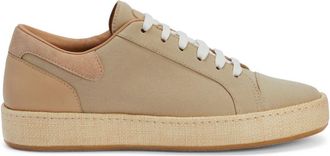 Giuseppe Zanotti GZ-City tonal sneakers - men - Rubber/Velvet/Leather/Fabric/Cotton - 40 - Neutrals