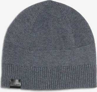 Cole Haan Mens Textured Midweight Beanie - Grey