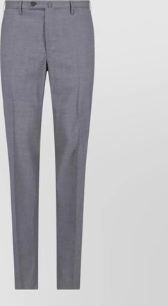 Incotex straight leg trousers belt loops back pocket