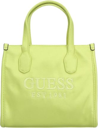Guess Satin Tas - Dames - Shoppers - Groen - ONE Size - Satijn - Tassen