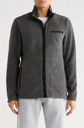 Hurley Mixed Media Full Zip Jacket in Black at Nordstrom Rack, Size X-Large