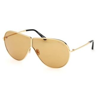 Tom Ford Keating Amber Pilot Unisex Sunglasses FT1158 30E 71