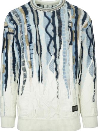 Carlo Colucci Pullover Oversize Fluffy - Maglia 3D - - Knitwear - Uomo - Multicolore - 2XL