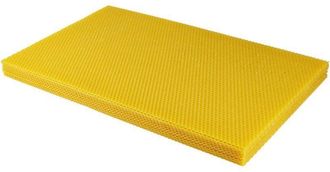 OEM L&aacute;minas De Cera De Abeja Natural Para Marcos De Colmena - Tama&ntilde;os De Colmena - Cera De Abeja Cultivada Pura En Relieve (30 L&aacute;minas)