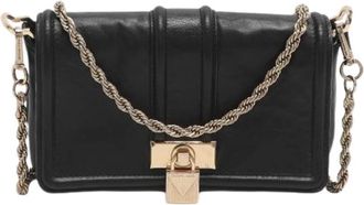 Michael Kors Pre-owned Leren Crossbodytas - Dames - Vintage Schoudertas - Zwart - ONE Size - Leer - Vintage
