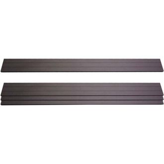 Hhg Set 4x listelli per pannelli frangivento fendivista privacy Sarthe WPC 180cm antracite