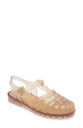 Melissa Possession Jelly Fisherman Sandal in Beige Glitter at Nordstrom, Size 10