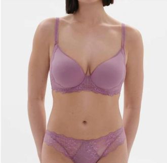Simone P&eacute;r&egrave;le Reve 3D Plunge Spacer Bra In Glamorous Mauve